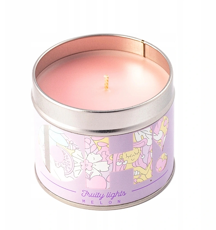 Scented Candle "Melon" - Oh!Tomi Fruity Lights Candle — photo N3