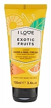 Fragrances, Perfumes, Cosmetics Hand Cream - I Love Scents Exotic Fruit Hand And Nail Cream