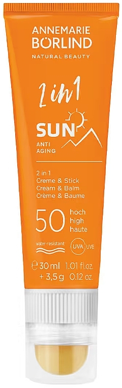 Anti-Aging Sunscreen stick - Annemarie Borlind 2in1 Sun Anti-Aging Cream & Stick SPF 50 — photo N1