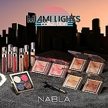 Eyeshadow Palette - Nabla Miami Lights Collection Glitter Palette — photo N8