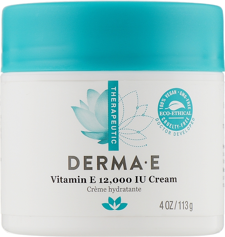 Derma E Vitamin E Moisturizer - Therapeutic Topicals Vitamin E 12 000 IU Cream — photo N1