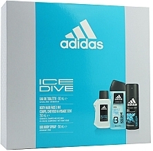 Fragrances, Perfumes, Cosmetics Set (edt/100ml + deo/150ml + sh/gel/250ml) - Adidas Ice Dive