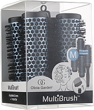 Set - Olivia Garden Multibrush One Size Kit M (multibrush/4pcs + handle/1pcs) — photo N1