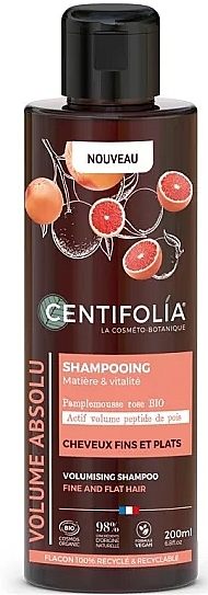 Organic Volumishing Shampoo 'Pink Grapefruit' - Centifolia Volumishing Shampoo — photo N1