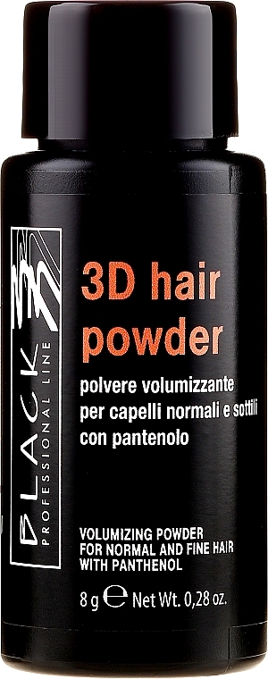 Volume Hair Powder - Black Professional Line 3D Hair Powder — photo N1