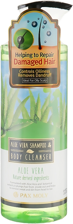 Shampoo & Shower Gel with Aloe Vera Extract - Pax Moly Aloe Vera Shampoo & Body Cleanser — photo N1