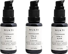Fragrances, Perfumes, Cosmetics Set - Mukti Organics Vitamin Booster Mini Collection (serum/15ml*3)