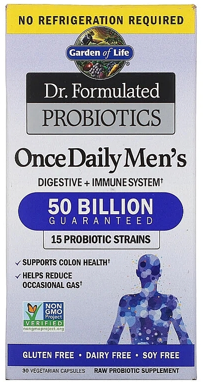 Men's Probiotics, capsules - Garden of Life Dr. Formulated Probiotics — photo N1