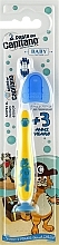 Kids Toothbrush 3+, soft, yellow with racoon - Pasta Del Capitano — photo N1