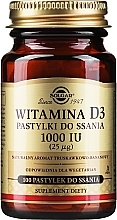 Dietary Supplement "Vitamin D3", 25 mcg, strawberry-banana flavor - Solgar Vitamin D3 1000 IU — photo N2