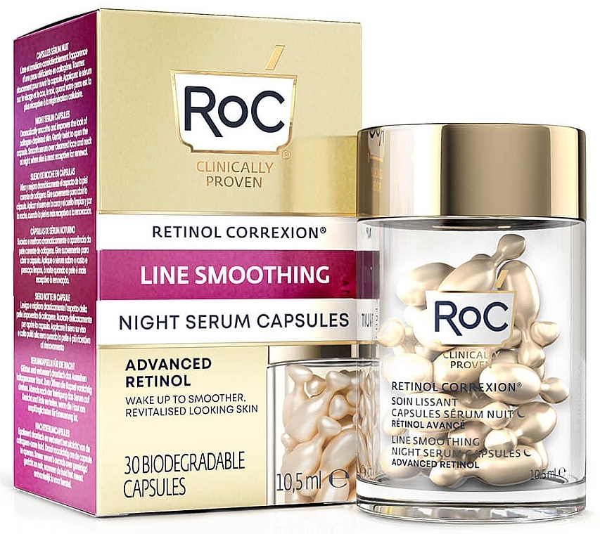 Face Serum - Roc Retinol Correxion Line Smoothing Night Serum — photo N1