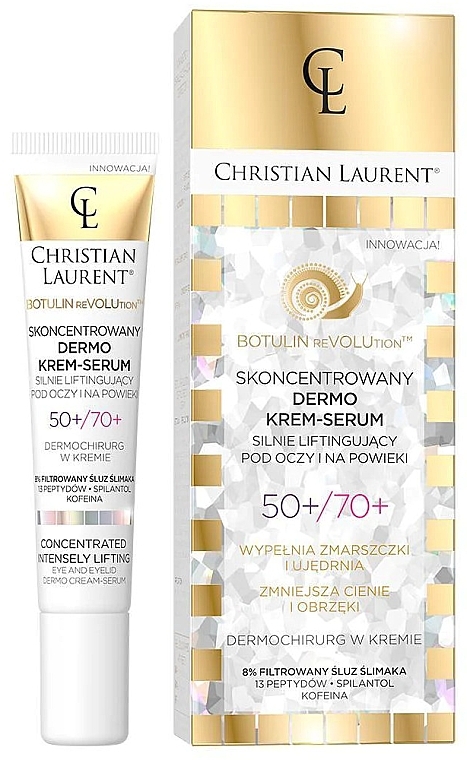 Concentrated Dermo Eye Cream-Serum 50+/70+ - Christian Laurent Botulin Revolution Concentrated Dermo Cream-Serum — photo N1