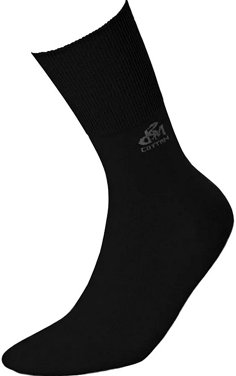 Health Socks with Silver, black - DeoMed Cotton Silver — photo N1