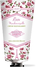 Fragrances, Perfumes, Cosmetics Hand Cream - Institut Karite Rose Mademoiselle Light Shea Hand Cream