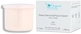 Fragrances, Perfumes, Cosmetics Moisturizing Face Cream (refill) - The Organic Pharmacy Rose Diamond Face Cream Refill