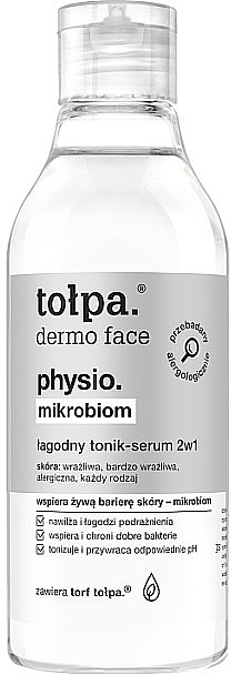 2-in-1 Gentle Face Tonic-Serum - Tolpa Dermo Physio Mikrobiom Tonic-Serum — photo N1