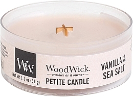 Fragrances, Perfumes, Cosmetics Scented Candle - WoodWick Vanilla & Sea Salt Petite Candle