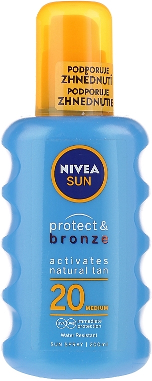 Sun Spray - NIVEA Sun Care Protect & Bronze Sun Spray SPF 20 — photo N1