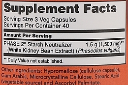 Phase 2. White Kidney Bean Extract, 500mg - Now Foods Phase 2 White Kidney Bean Extract — photo N8