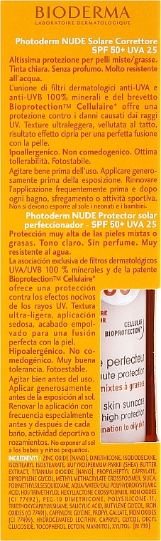 Tinted Sunscreen - Bioderma Photoderm Nude Touch Perfect Skin Suncare — photo N2