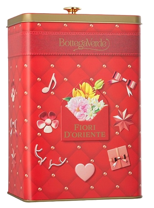 Bottega Verde Fiori D'Oriente - Set (sh/gel/400ml+b/cr/200ml+metal/box/1pc) — photo N2