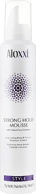 Strong Hold Hair Mousse - Aloxxi Strong Hold Mousse — photo N1
