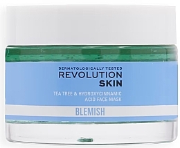 Fragrances, Perfumes, Cosmetics Gel Face Mask - Revolution Skin Blemish Tea Tree & Hydroxycinnamic Acid Gel Mask