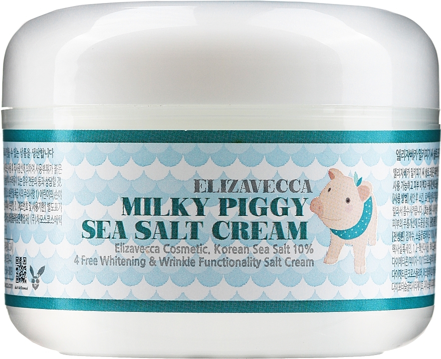 Collagen Salt Face Cream - Elizavecca Face Care Milky Piggy Sea Salt Cream — photo N4