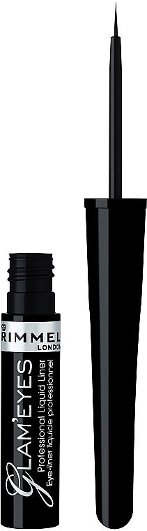 Liquid Eyeliner - Rimmel Glam'Eyes Professional Liquid Liner — photo N2