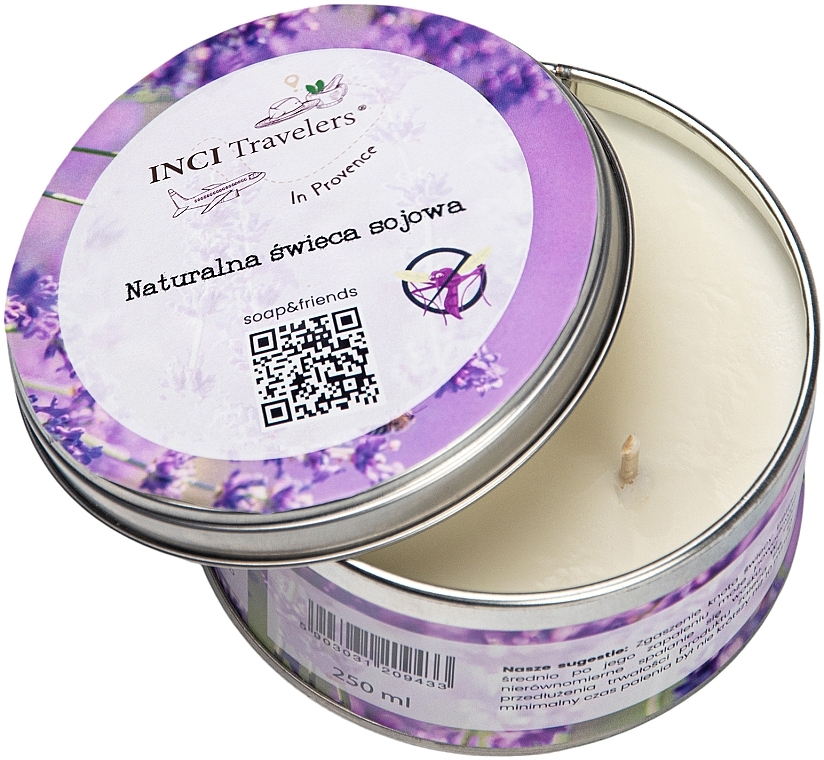 Soy Candle with Citrus & Lavender Scent - Soap&Friends — photo N2