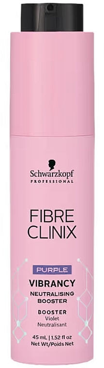 Booster for Colored Hair - Schwarzkopf Professional Fiber Clinix Vibrancy Purple Booster — photo N1