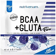 Fragrances, Perfumes, Cosmetics Blue Raspberry Amino Acids, 1 serving - Nutriversum BCAA+GLUTA