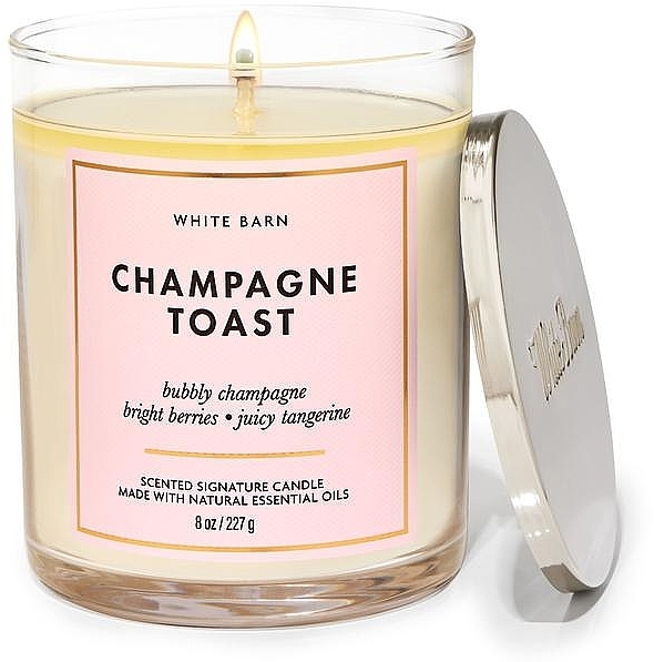 Champagne Toast Car Air Freshener - Bath & Body Works Champagne Toast Scented Candle — photo N1