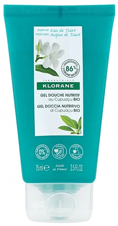 Nourishing Organic Cupuasu Oil & Tiare Water Shower Gel - Klorane Nourishing Shower Gel With Organic Cupuasu Oil And Tiare Water — photo N1