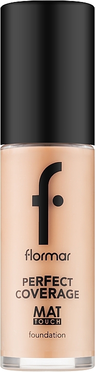 Mattifying Foundation - Flormar Perfect Coverage Mat Touch Foundation — photo N1