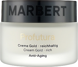 Fragrances, Perfumes, Cosmetics Rich Anti-Aging Cream for Dry Skin - Marbert Profutura Cream Gold Rich