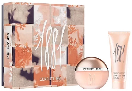 Cerruti 1881 Pour Femme - Set (edt/50ml + b/lot/75ml) — photo N1