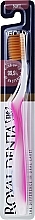 Soft Toothbrush with Gold Nano Particles, pink - Royal Denta Gold Soft Toothbrush — photo N1