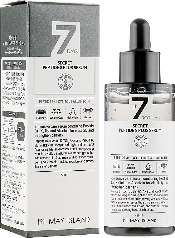 Face Serum with Peptide Complex - May Island 7 Days Secret Peptide 8 Plus Serum — photo N1