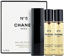 Fragrances, Perfumes, Cosmetics Chanel N°5 Purse Spray with Case - Eau de Toilette (edt/3x20ml)