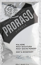 Fragrances, Perfumes, Cosmetics After Shave Powder with Mint and Rosemary - Proraso Mint & Rosemary Post Shave Powder