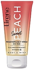 Fragrances, Perfumes, Cosmetics Regenerating Peach Hand Cream - Lirene Sweet Peach