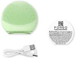 Face Cleansing & Massage Travel Brush - Foreo Luna 4 Go Facial Cleansing & Massaging Device Pistachio — photo N4