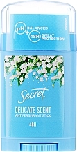 Fragrances, Perfumes, Cosmetics Antiperspirant Stick "Delicate" - Secret Antiperspirant Stick