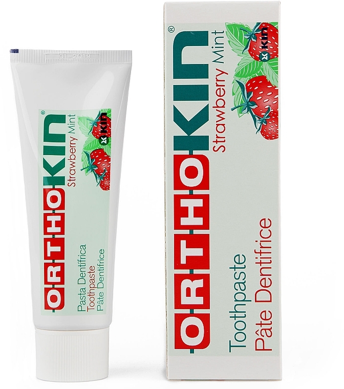 Braces Care Toothpaste - Kin Ortho Strawberry Mint Toothpaste — photo N1