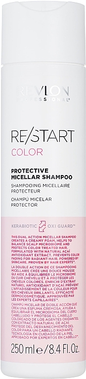 Colored Hair Shampoo - Revlon Professional Restart Color Protective Micellar Shampoo — photo N1
