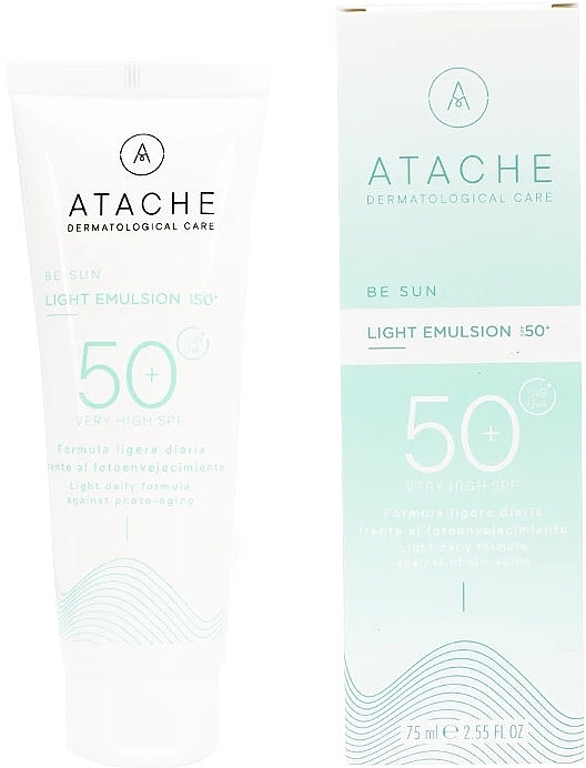 Lightweight Sunscreen Face Emulsion - Atache Be Sun Light Emulsion Spf 50+ — photo N1