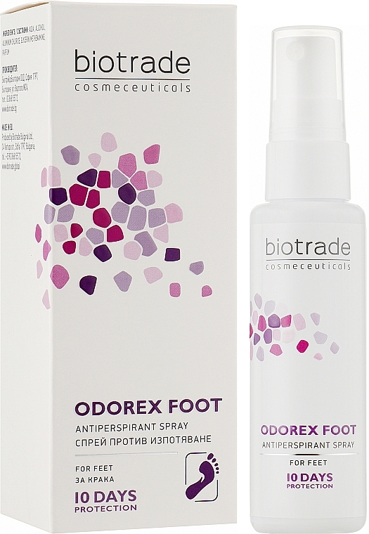 Long-Lasting, Intense Foot Antiperspirant Spray - Biotrade Odorex Foot Antiperspirant Spray — photo N2