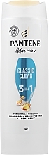 Fragrances, Perfumes, Cosmetics 3in1 Hair Shampoo - Pantene Pro-V Classic Clean Shampoo + Condioner+ Treatment