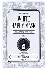 Fragrances, Perfumes, Cosmetics Face Sheet Mask - Kocostar White Happy Mask